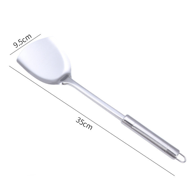 Stainless Steel Non‑Magnetic Kitchen Utensil – Spatula, Scoop, Spoon & Strainer Options