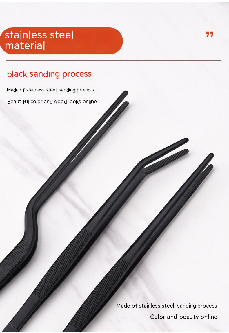 Stainless Steel Barbecue Tongs – Long‑Handle Anti‑Scald