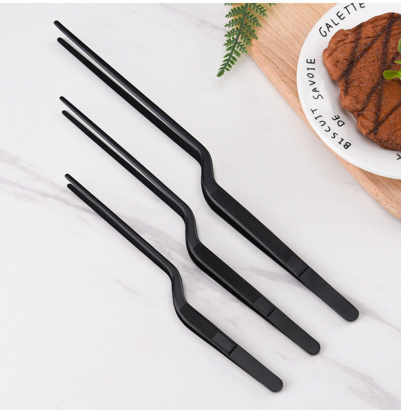 Stainless Steel Barbecue Tongs – Long‑Handle Anti‑Scald