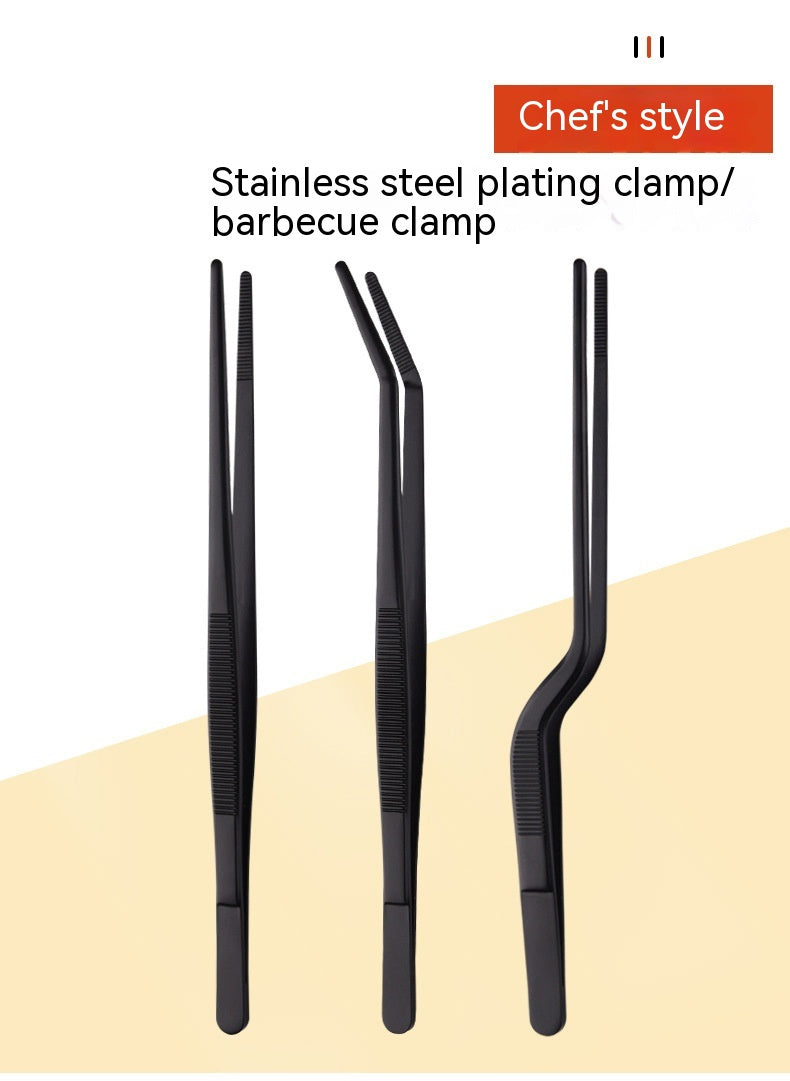 Stainless Steel Barbecue Tongs – Long‑Handle Anti‑Scald