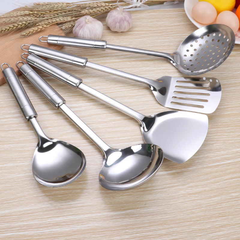 Stainless Steel Non‑Magnetic Kitchen Utensil – Spatula, Scoop, Spoon & Strainer Options