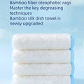 Bamboo Fiber Non‑Stick Kitchen Scouring Pads – Cleaning Cloth Set