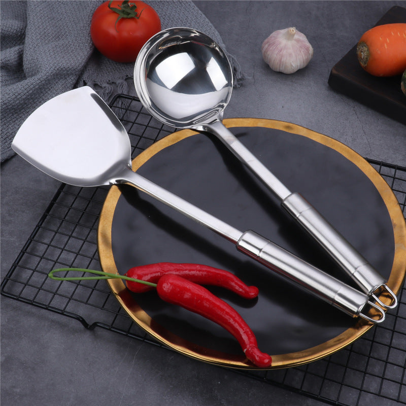 Stainless Steel Non‑Magnetic Kitchen Utensil – Spatula, Scoop, Spoon & Strainer Options