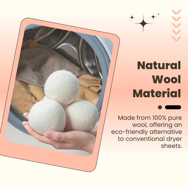 Reusable Laundry Dryer Balls – Anti‑Tangle, Wrinkle‑Reducing Fabric Softener Balls