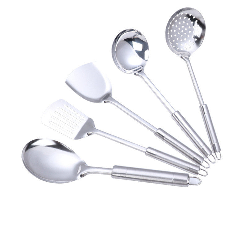 Stainless Steel Non‑Magnetic Kitchen Utensil – Spatula, Scoop, Spoon & Strainer Options