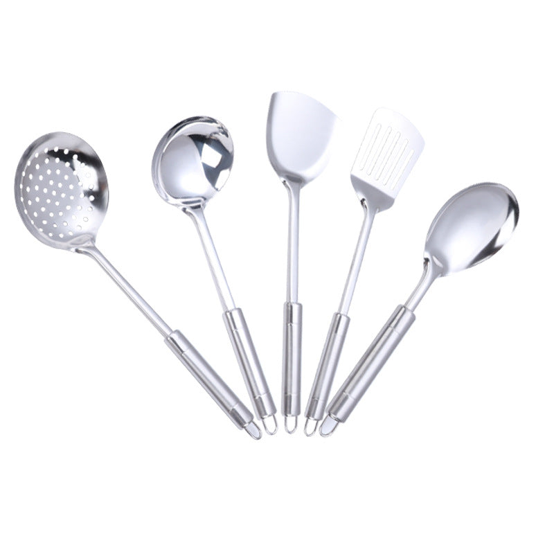 Stainless Steel Non‑Magnetic Kitchen Utensil – Spatula, Scoop, Spoon & Strainer Options