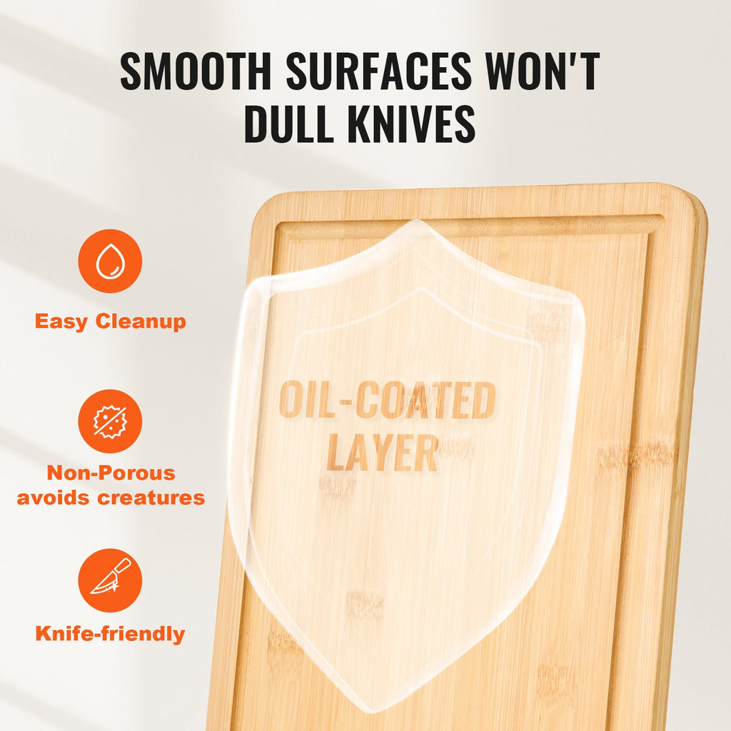 Bamboo Cutting Board – Premium Versatile Cut Board With Built‑In Handle