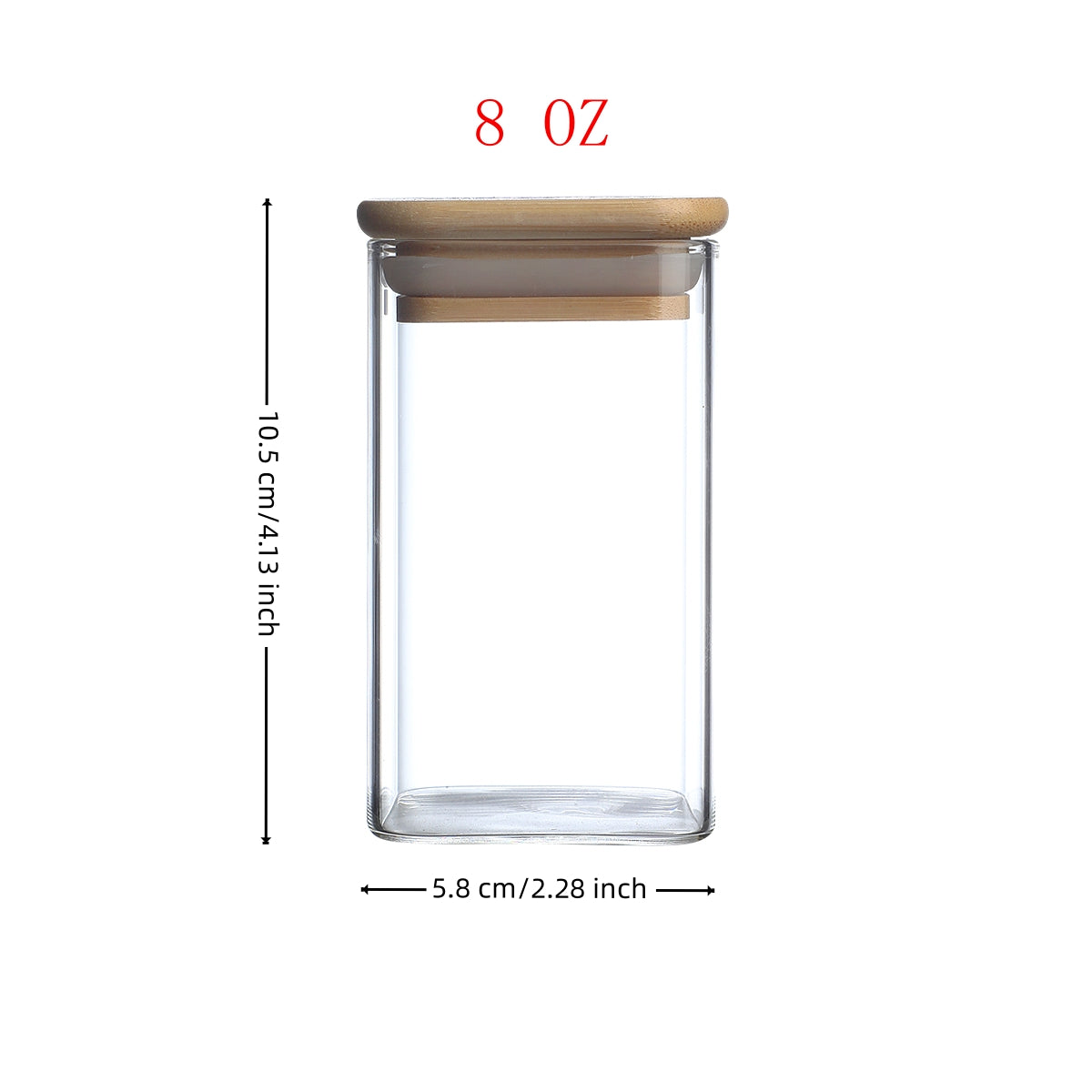 12PCS Square Glass Spice Jars With 72 Labels – Kitchen Seasoning Storage Set