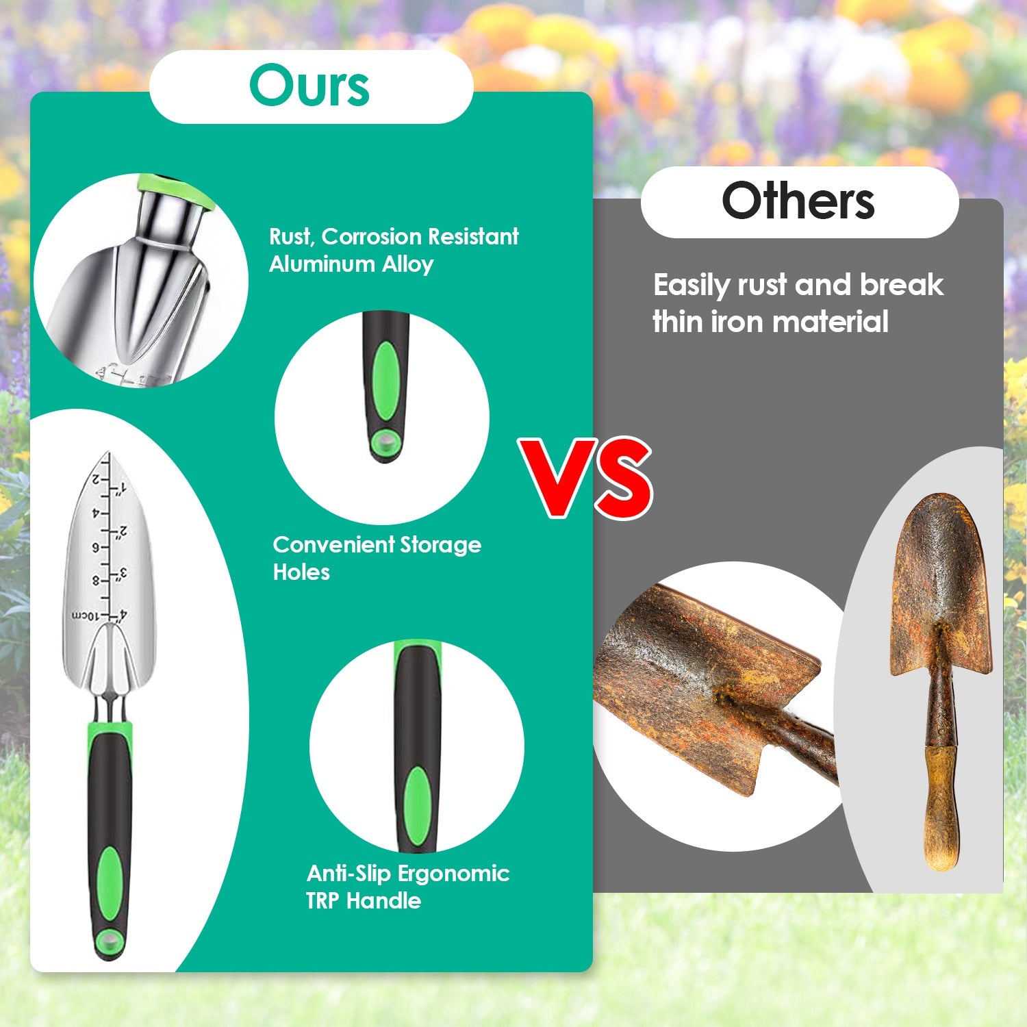 13‑Piece Aluminum Alloy Garden Tool Set With Garden Bag – Heavy‑Duty Outdoor Gardening Kit