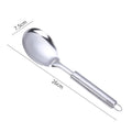 Stainless Steel Non‑Magnetic Kitchen Utensil – Spatula, Scoop, Spoon & Strainer Options